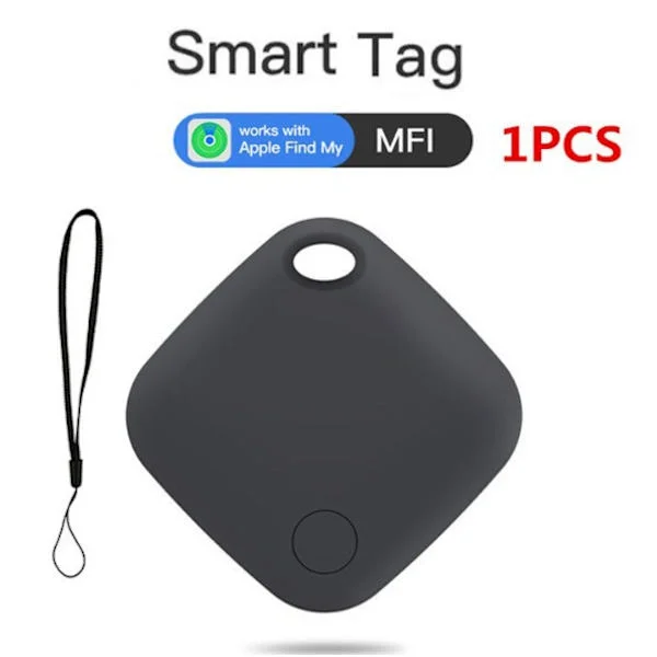 Mini GPS-tracker - realtidsspårning, ingen prenumerationsapp krävs, för telefoner, plånböcker, nycklar, barn, husdjur, etc. svart