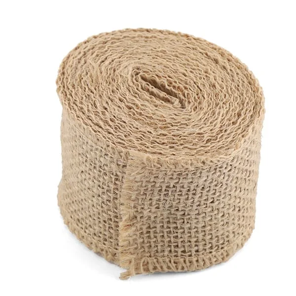 1M 3M 5M Rustik Naturlig Jute Hessian Säckväv Band Spets Trim Tejp