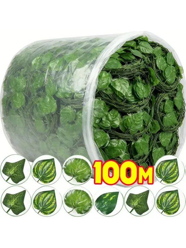 AliExpress - Künstliche Efeuranke, Ahornblätter, Hängegirlande, künstliche Pflanzen, grünes Blatt, Rattan für Weihnachten, Hochzeit, Party, 