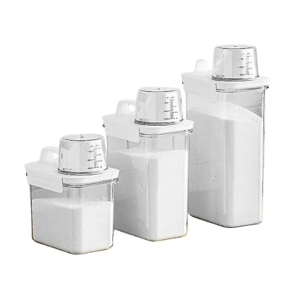 Lufttett Beholder for Vaskepulver Klar Vaskepulverboks (FMY)