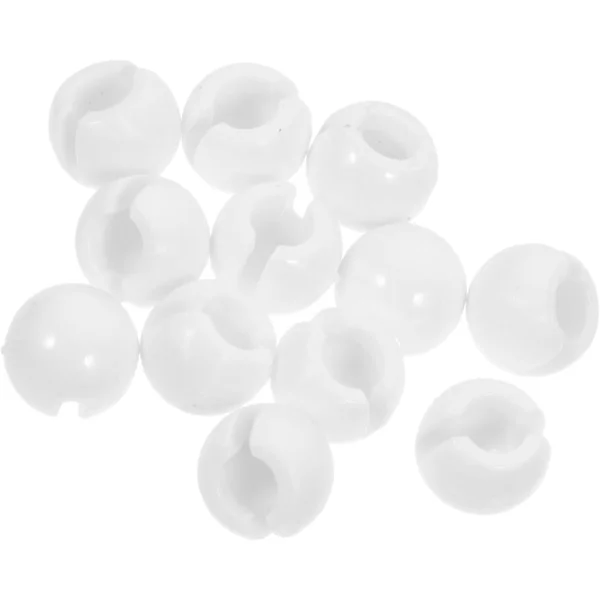 12 stycken vita positioneringsstoppar i plast för vertikala persienner, användarvänliga och förhindrar oönskad rörelse, tillbehör för lamellgardiner -