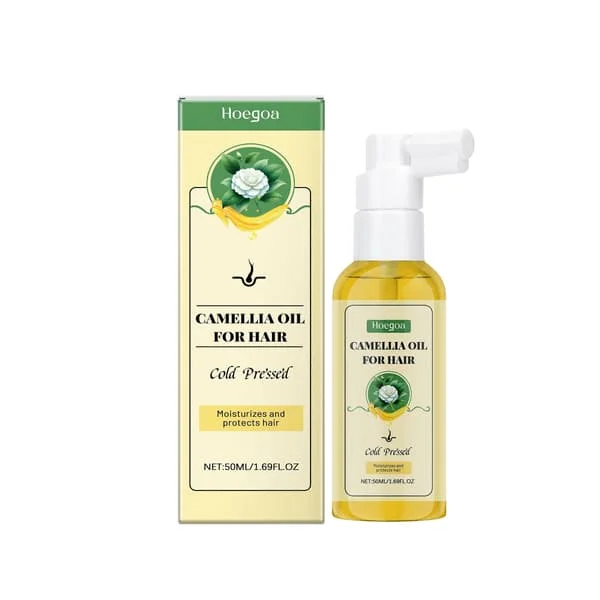 Nærende Teolie Spray med Squalane & E-vitamin til Reparation af Tørt Hår Fugter & Fremmer Sund Vækst