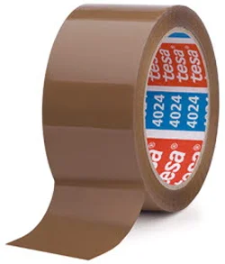 Tesa 04100-00228-00 Pakkausteippi kohokuvioitu, 66 m x 50 mm ruskea, Koneiden tarvikkeet & käyttöosat