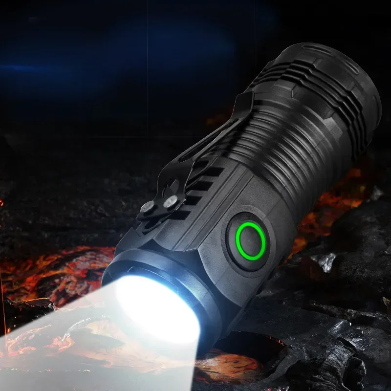 AliExpress - Mini torche Ultra lumineuse 3LED lampe de poche tactique USB Rechargeable en plein air étanche randonnée Camping casquette pince lampe de