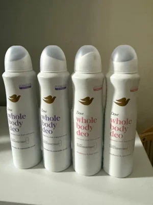 Dove whole body deo spray 4 pack
