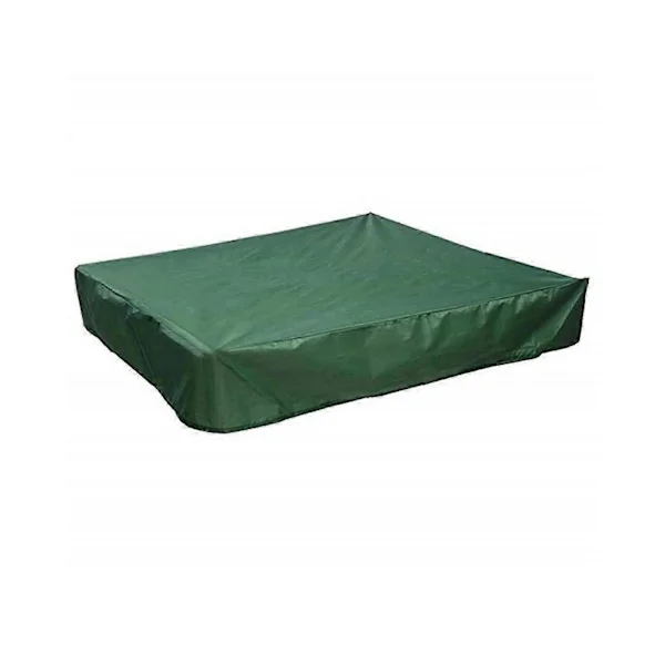 ZENGO Oxford Tyg Fyrkantig Sandlåda Skydd Trädgård Pool Skydd Överdrag för Jordbruksskydd Tak Dammtät Vattentät Grön 120cm