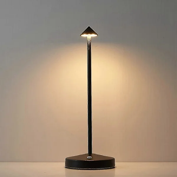 LED Touch Trådløs Bordlampe, Genopladelig Bærbar Bordlampe, 3 Lysstyrkeniveauer Dæmpbar Skrivebordslampe til Soveværelse Hjem Læsning Kontor Bar (FMY)