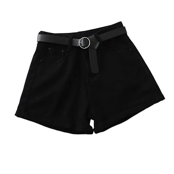 Dam Hög Midja Denimshorts Kvinnliga Korta Jeans Med Rem För Vardaglig Shopping Resor