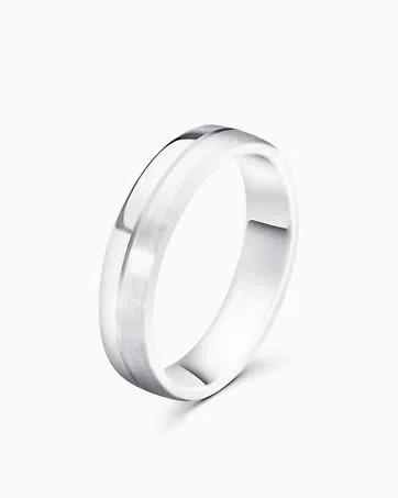 Alliance Philip pour Homme Or Blanc 18K - Design Vintage de Vanbrun
