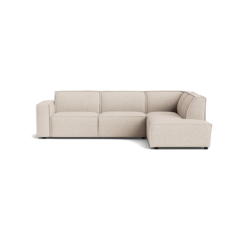 Lyon hjørnesofa, højrevendt - Aragon Beige - 289x218x80cm - Elegant og tidsløs Sofa, hjørnesofa - Perfekt til afslapning og hygge i stuen