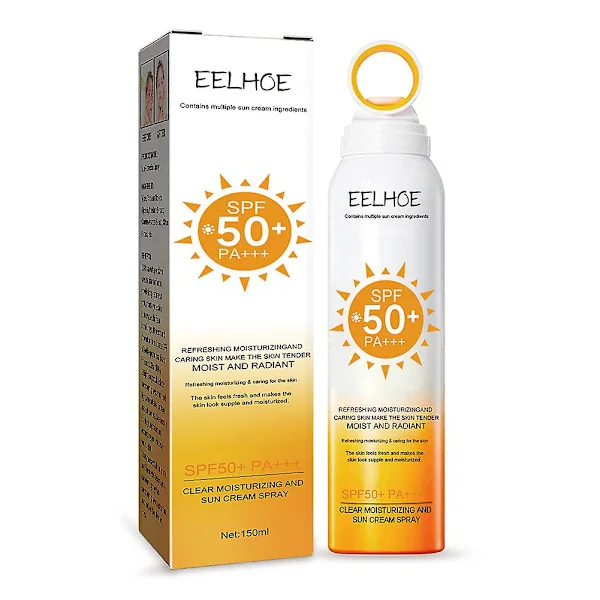 SPF50 Solskyddsspray Vattentålig Ljusare UV-skyddsspray för vardagsbruk