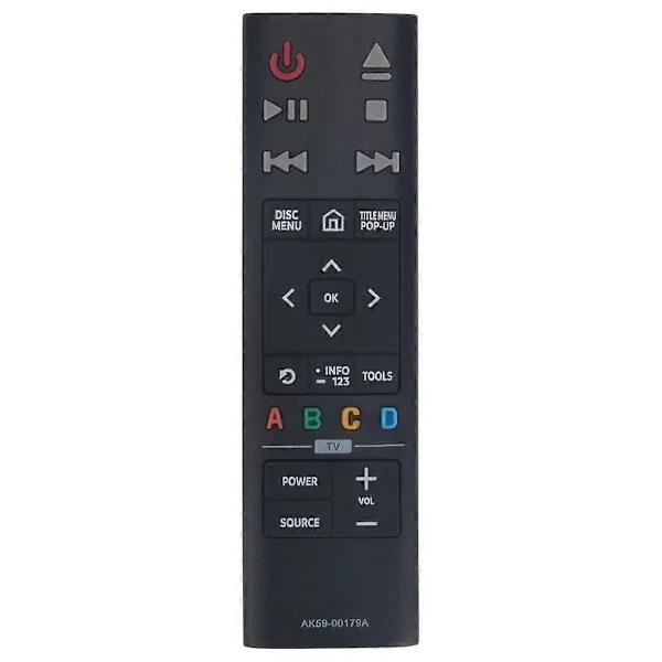 AK59-00179A Kaukosäätimen korvaaja Samsungille - 4K Ultra HD Blu-Ray -soitin UBD-K8500 UBD-K8500/Z