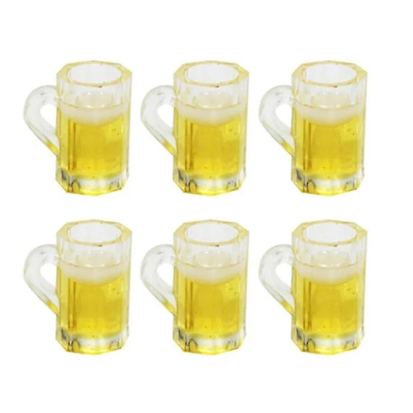 20 stk Leke Barn Miniatyr Ølkrus Mini Ølflasker Mini Ølglass Øltilbehør Mini Ølglass Sett