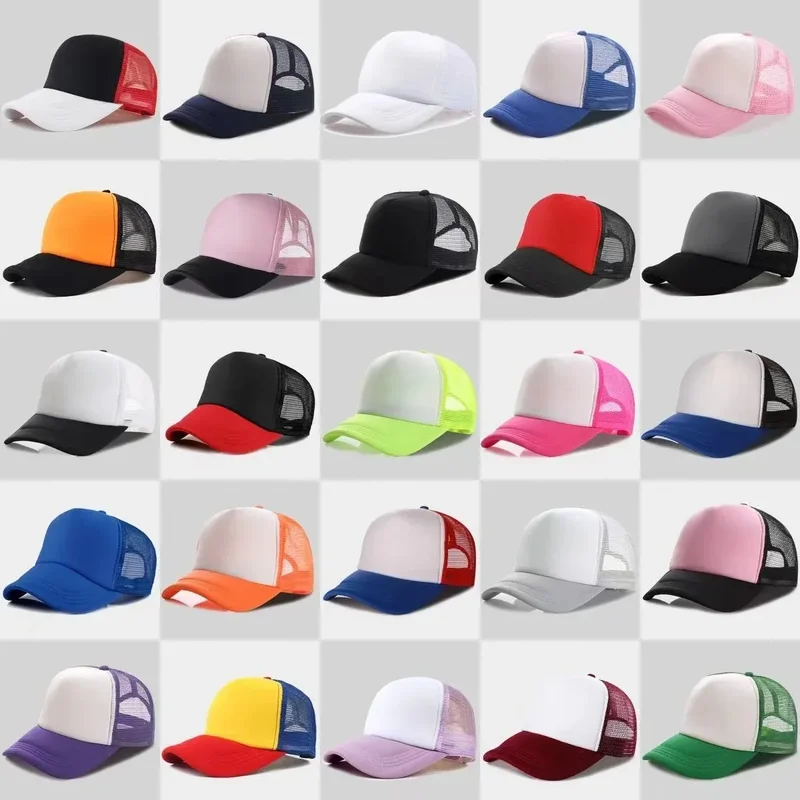AliExpress - 2026 Unisex Kappe Lässige Einfarbige Mesh-Baseballkappe Verstellbare Snapback-Mützen für Damen und Herren Hip-Hop Trucker Cap Streetwear 
