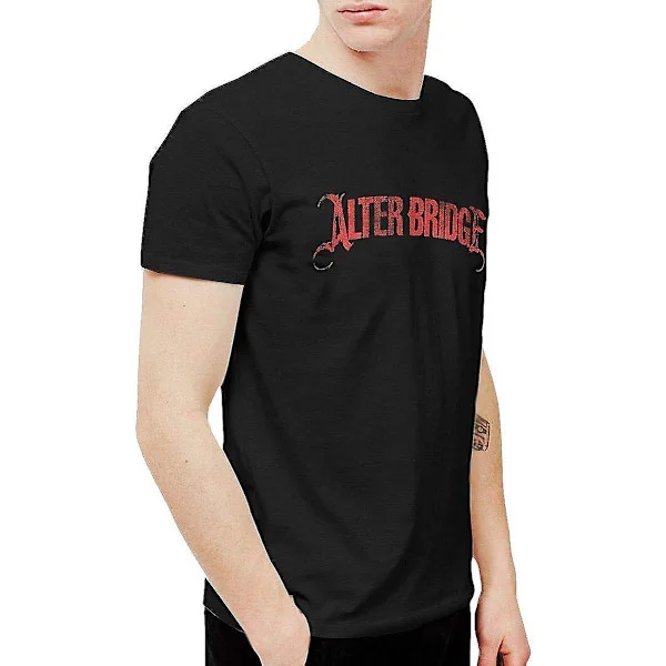 Urheiluvaatteet Miesten Lyhythihainen Paita, Miesten Alter Bridge Hauska Urheilu Musta T-paita Lyhythihainen