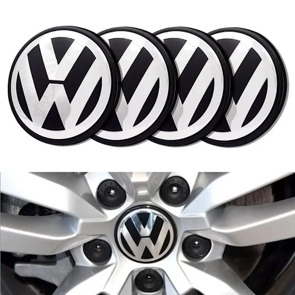 Volkswagen VW Emblemstickers till Centrumkåpor - Självhäftande