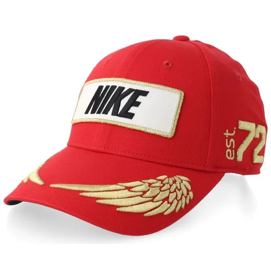Nike - Rood adjustable Cap - Club Struct Racing Red/Black Adjustable @ Hatstore