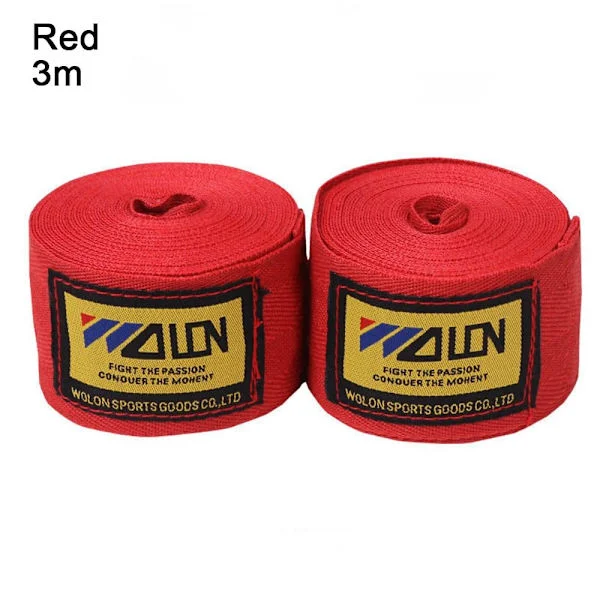 2 Rullar Boxningsbandage Boxningslindor RÖDA 3M