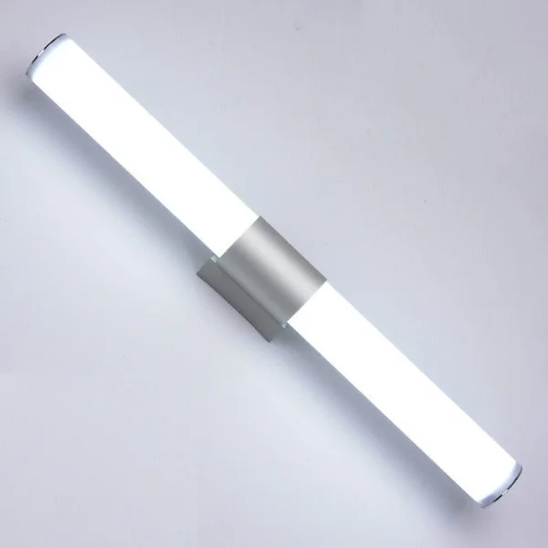-speil -spotlight baderomsforfengelighetsspeil lys speilskap lys anti-dugg vannlys 40cm 16W hvitt lys