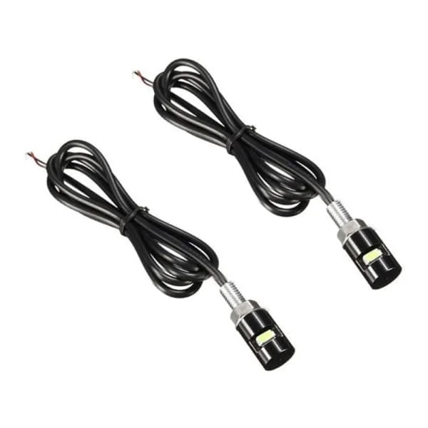 12V LED Motorcycle License Plate Light, LED Taillight, Universal 12V 5630 White Lights, Turn Signals null - 2