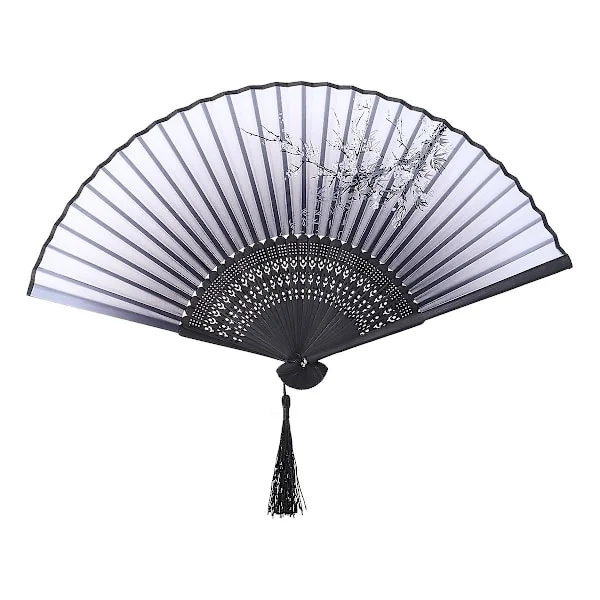 Handhållna Fjäderfans Sidenfläkt Hopfällbar Fläkt Liten Vikbar Handfläkt Japansk Stil Fläkt Handhållen Vikbar Fläkt Japansk Fläkt
