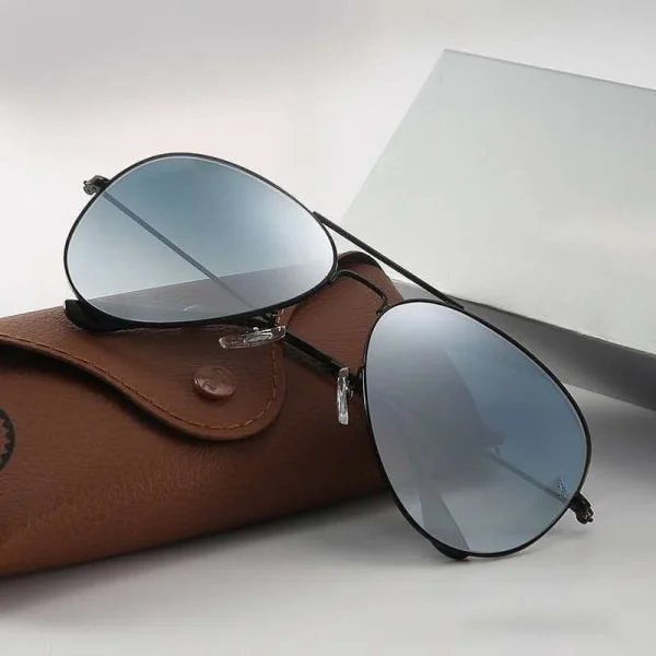 Ray Ban 3025 112/19 Aviator Guld Stel med GRØNNE SPEJLLINSER - STØRRELSER (1)