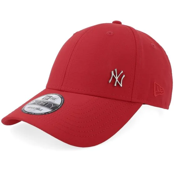 New Era - New York Yankees Flawless Scarlet 9FORTY Adjustable Adjustable Red Cap - MLB @ Hatstore