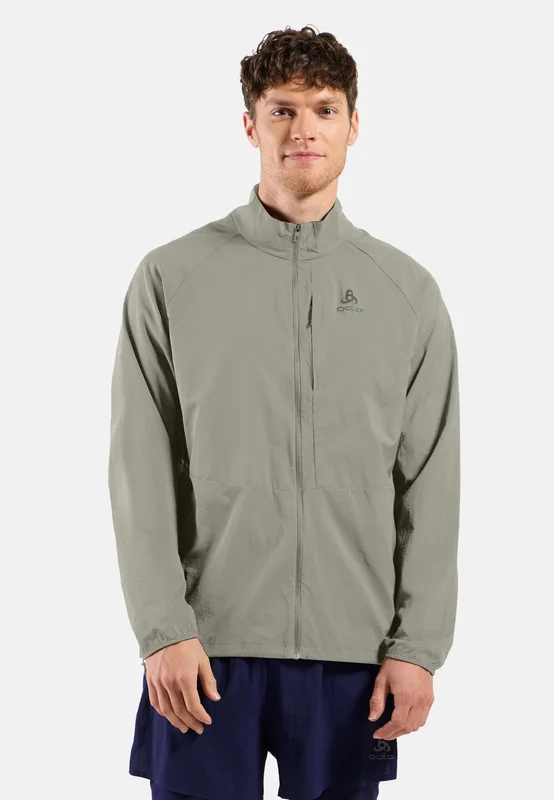 Odlo Zeroweight Løpejakke for herre, M, beige