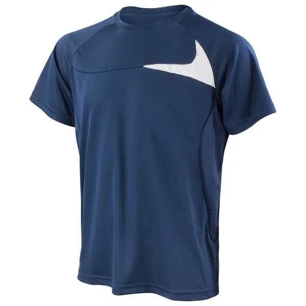 Spiro Herr Dash Träning T-shirt S Marinblå/Vit