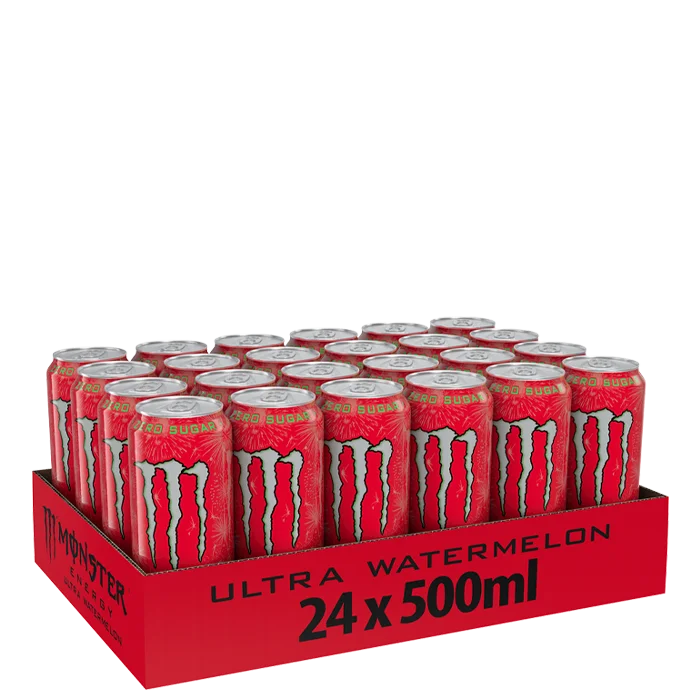 monster-energy 24 x Monster Energy Ultra, 50 cl, Watermelon - Bodyman.dk