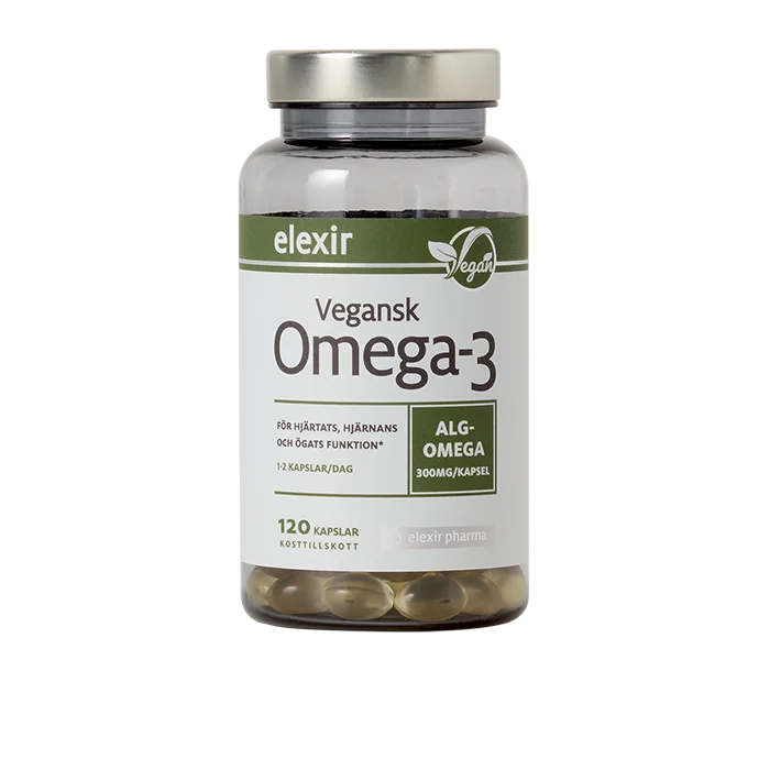 Elexir Pharma Vegansk Omega-3 120 kapslar