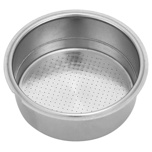 Dobbeltlags kaffefilterkurv i rustfritt stål med låseklips, tilbehør til kaffemaskin for dobbel kopp