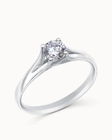 Chloé verlovingsring 950 platina met lab-grown diamant 0.30 karaat - verlovingsringen en Trouwringen van Vanbruun