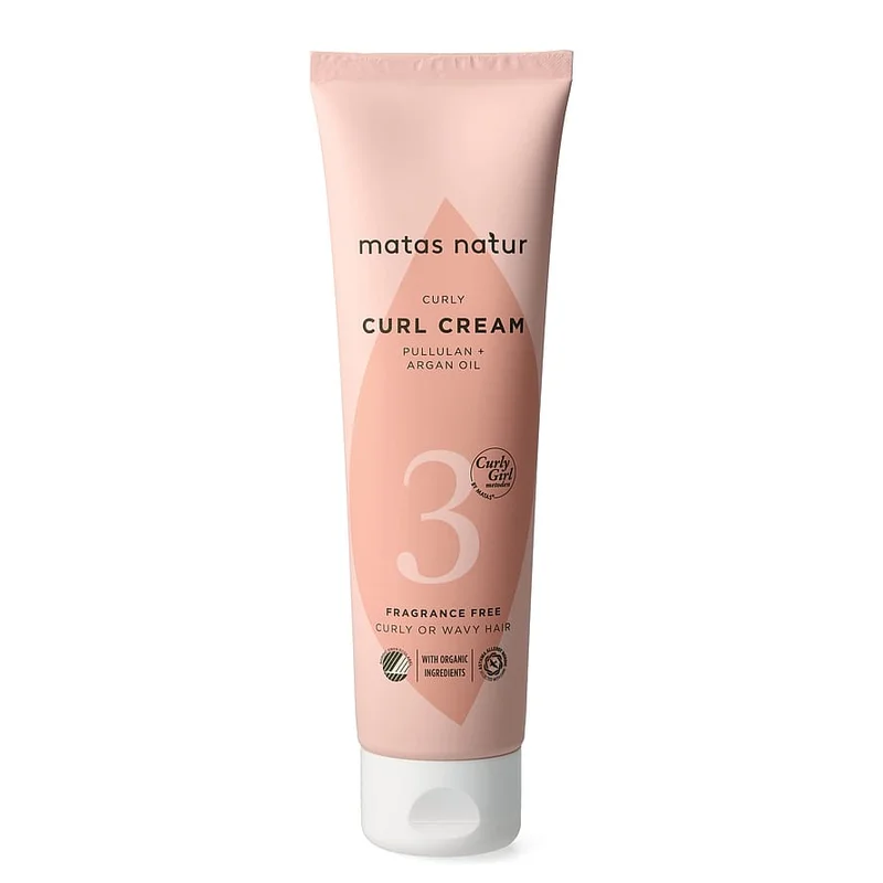 Matas Natur Curly 3 Curl Cream 150 ml, Hår, Hårstyling, Krøllet Hår