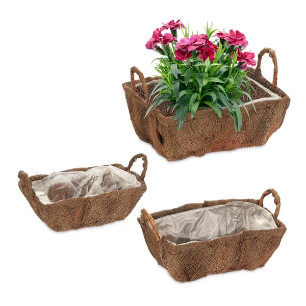 Blomlåda Balkong Set om 3