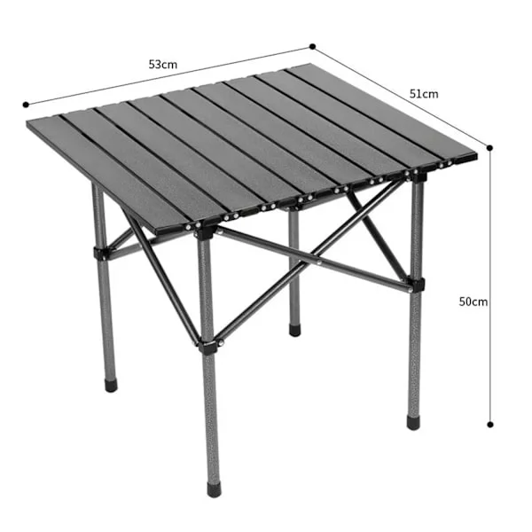 Fällbart campingbord för 2-4 personer, fällbart bord i aluminiumlegering, lätt och lätt att bära, levereras med en bärväska, lämplig för c