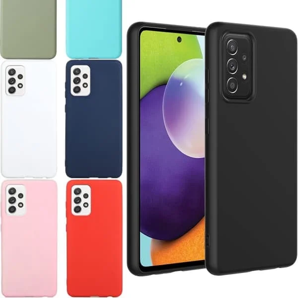 Silikon TPU-skal Samsung A52/A52s skal mobiltelefon skärmskydd - Grön Samsung Galaxy A52/A52s grön Samsung Galaxy A52/A52s