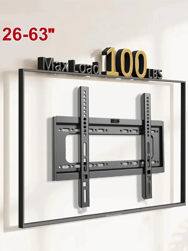 AliExpress - Support de montage mural TV universel pour la plupart des supports TV Plasma LED 25-63 pouces Max VESA 400X400mm 50kg gain de place 
