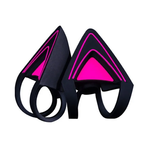 Silikone Cat Ears Hovedtelefoner Headset Gamer Cute Kitty Ears til RAZER Kraken V2