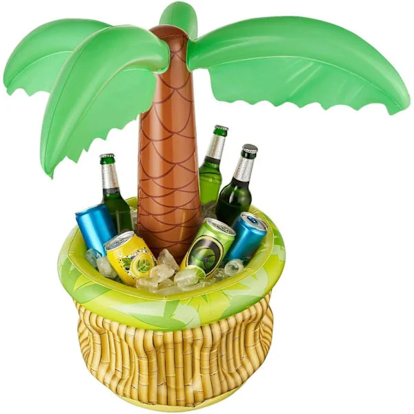1 pc Inflatable Palm Tree Beer Cooler Party Beer Cooler Ice Container Party Supplies Inflatable Party Cooler for Summer Party