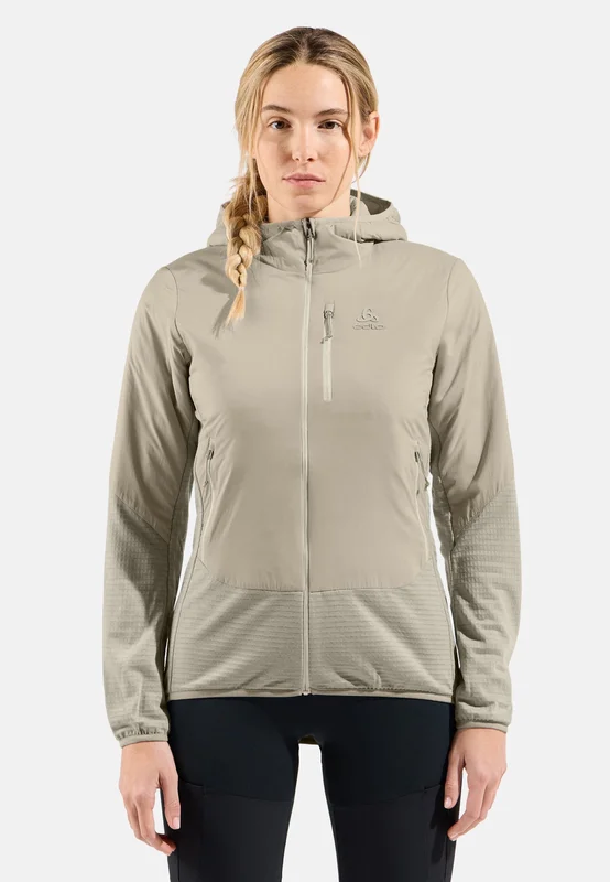 Odlo Ascent Hybrid Isolasjonsjakke for dame, S, beige