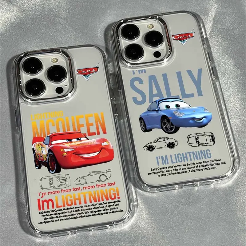 AliExpress - Coque de téléphone transparente L-Lightning M-McQueen 95 Cars pour Apple iPhone 17 AIR 16E 15 14 13 12 11 Pro Max Plus Housse Funda Capa