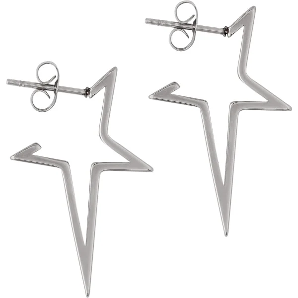 Spike Øreringe, Stjerne Øreringe Dangle, Stjerne Øreringe Y2k, Goth Øreringe, Punk Øreringe, Grunge Øreringe, Halloween Øreringe