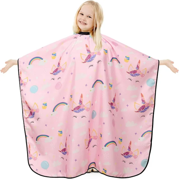[KK]Children's Hair Cutting Cape, Hairdresser Cape with Adjustable Neckline, Hair Trimming Cape Hairdresser Gown Salon Barber Cape Hair Trimming Apron