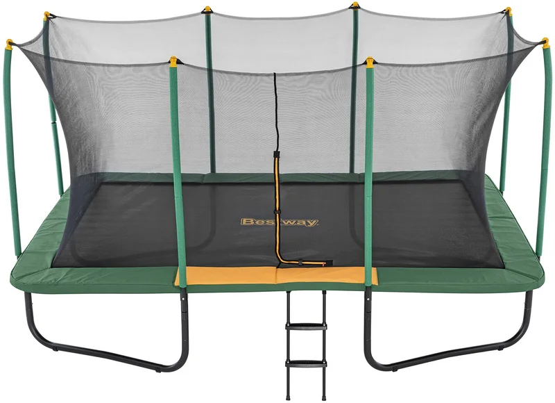 Bestway Bestway Xtreme Air 4.57 m Rectangular Ki - Stor rektangulär studsmatta med skyddsnät