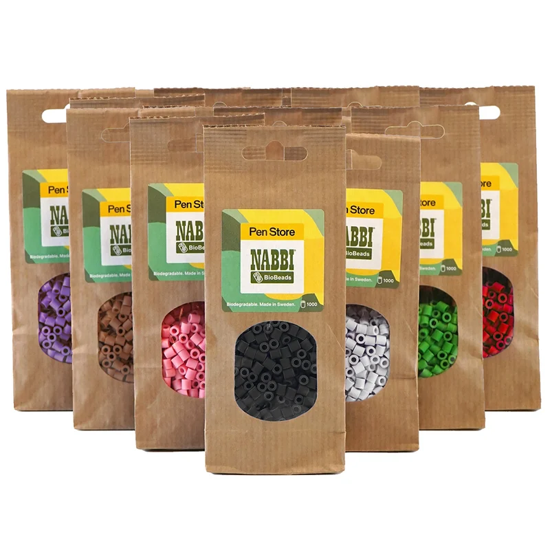 Pen Store x Nabbi BioBeads Rørperler Midi Set 10 000 stk