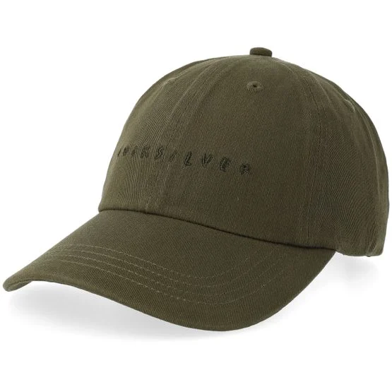 Quiksilver - Grønn unconstructed Caps - Decades Cotton Granite Green Dad Cap @ Hatstore
