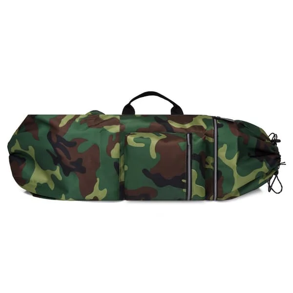 Skateboard Backpack Longboard Bag Skateboard Bag, Green Camouflage