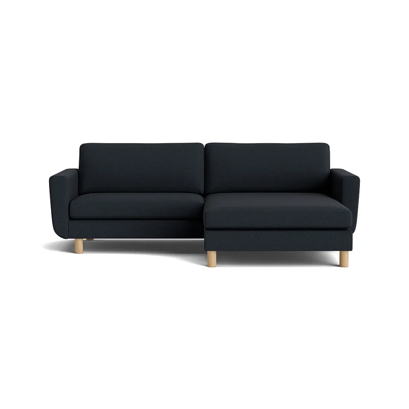 Haven Chaiselongue-Sofa, wendbar | breite Chaiselongue in Loop Dunkelblau, modernes Design, bequemes Ecksofa mit stabilen Holzfüßen, 86cm