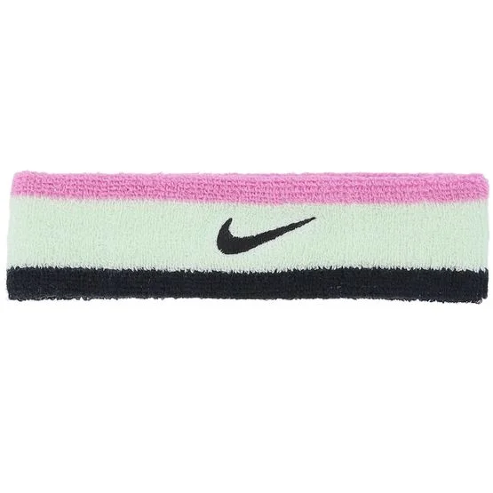 Nike - Grön headband Beanie - Swoosh Classic Green/Pink/Black Headband @ Hatstore